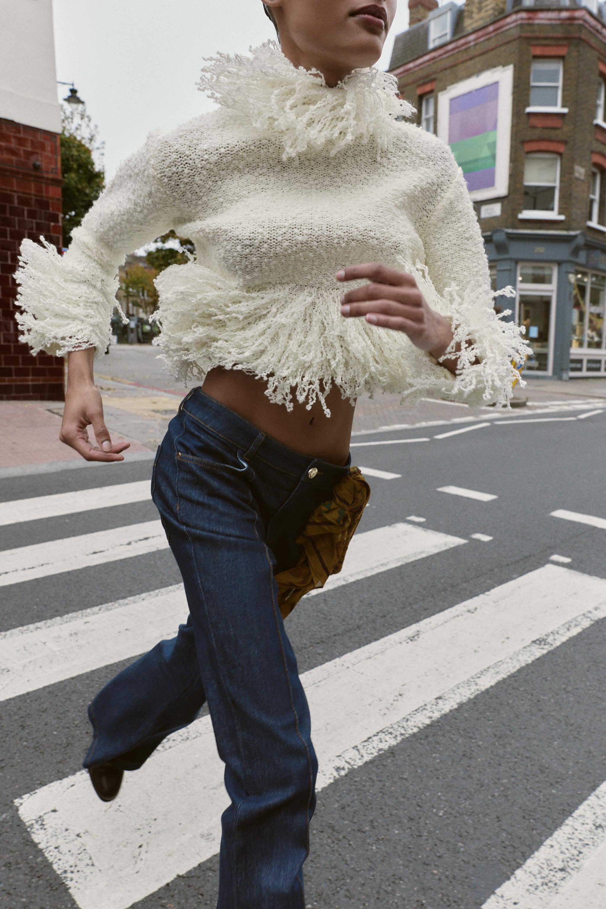 FRINGED KNIT JUMPER